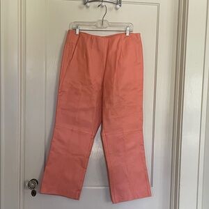 Coral Wide-Leg Pants